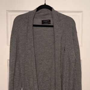 All Saints Charcoal Men's Cardigan